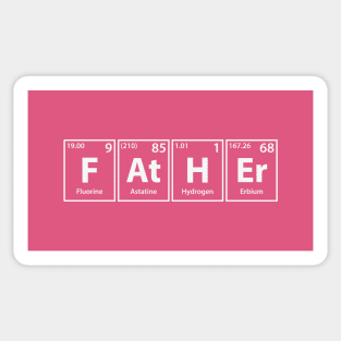 Father (F-At-H-Er) Periodic Elements Spelling Sticker